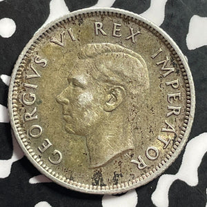 1937 South Africa 1 Shilling Lot#E9227 Silver!