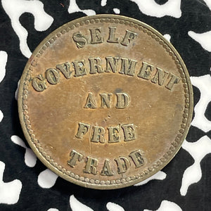 1857 Prince Edward Island 1/2 Penny Half Penny Token Lot#T9504 Scratched