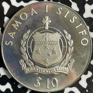 1980 Western Samoa 10 Tala Lot#E0135 Large Silver Coin! Proof!