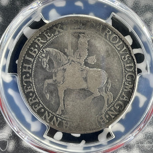 (1638-39) G.B. Charles I 1/2 Crown PCGS F15 Lot#G938 Silver! S-2858 Briot