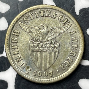 1907-S U.S. Philippines 10 Centavos Lot#E8984 Silver!