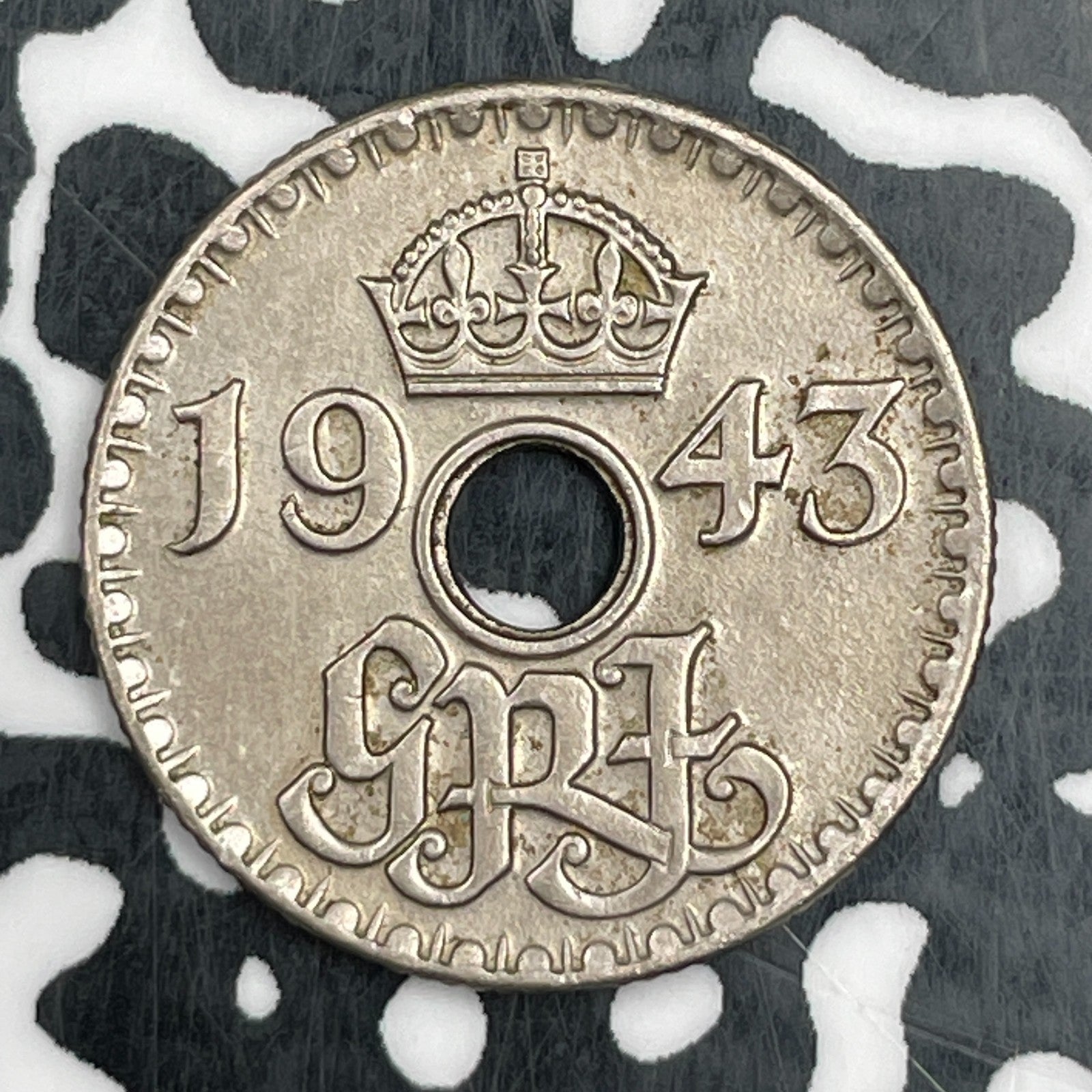 1943 New Guinea 6 Pence Sixpence Lot#F7254
