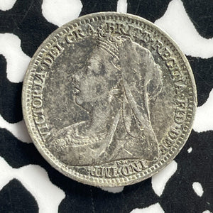 1898 Great Britain 3 Pence Threepence Lot#C0803 Silver!
