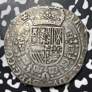 1651 Spanish Netherlands Bruges 1 Patagon Lot#JM8261 Large Silver! Nice!