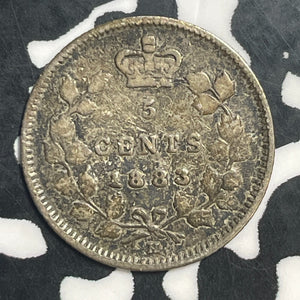 1883-H Canada 5 Cents Lot#T2267 Silver! Better Date