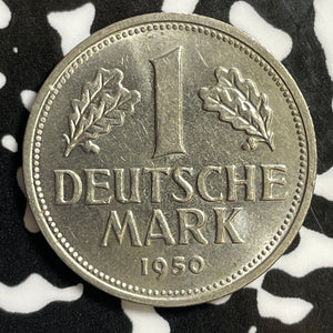 1950-G West Germany 1 Mark Lot#E2699 High Grade! Beautiful!