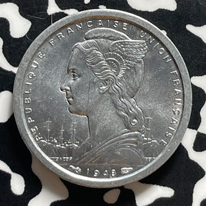 1948 French Equitorial Africa 1 Franc Lot#T4493 High Grade! Beautiful!