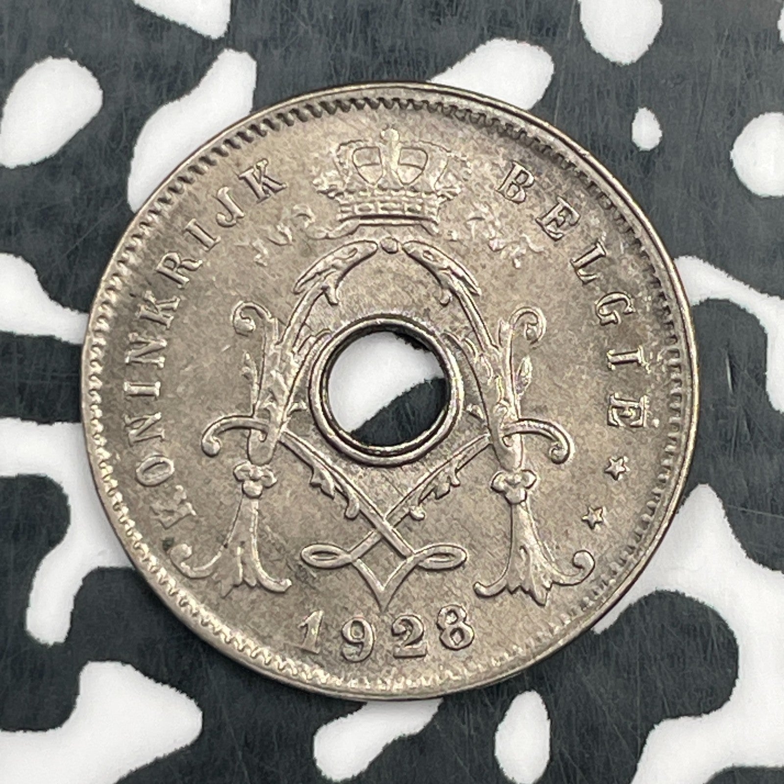 1928 Belgium 5 Centimes Lot#N0807 High Grade! Beautiful! KM#67