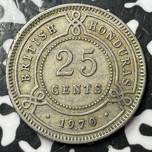 1970 British Honduras 25 Cents Lot#D7793