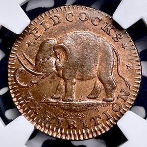 (1790s) G.B. Middlesex Pidcock's Conder Farthing Token NGC MS64BN Lot#G9806