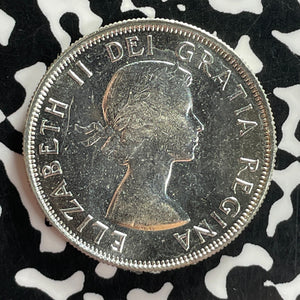 1956 Canada 50 Cents Lot#T7481 Silver! High Grade! Beautiful!