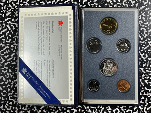 1991 Canada 6x Coin Specimen Set Lot#B2157 With Case & C.O.A