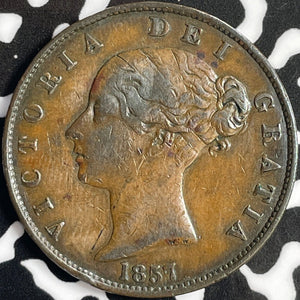 1857 Great Britain 1/2 Penny Half Penny Lot#D8744