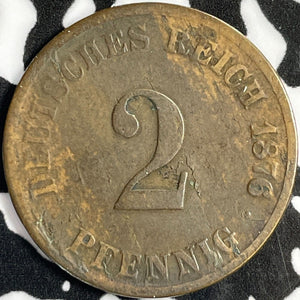 1876-G Germany 2 Pfennig Lot#D8231