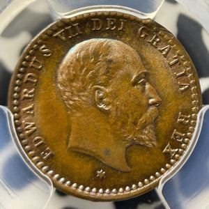 1902 G.B. Edward VII Coronation Model 1/2 Farthing PCGS MS64BN Lot#G8210