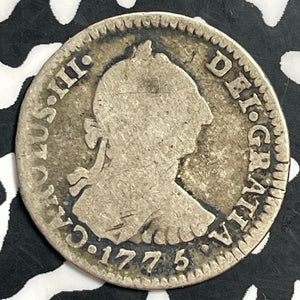 1775-PTS JR Bolivia 1 Real Lot#T0117 Silver!