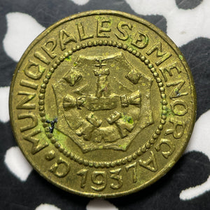 1937 Spain Civil War Menorca 10 Centimos Lot#MK317