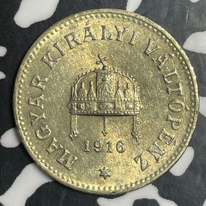 1916-KB Hungary 10 Filler Lot#T2713 High Grade! Beautiful!