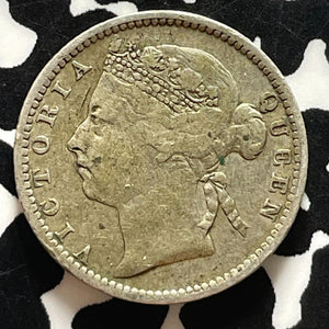 1900 Straits Settlements 10 Cents Lot#T4886 Silver!