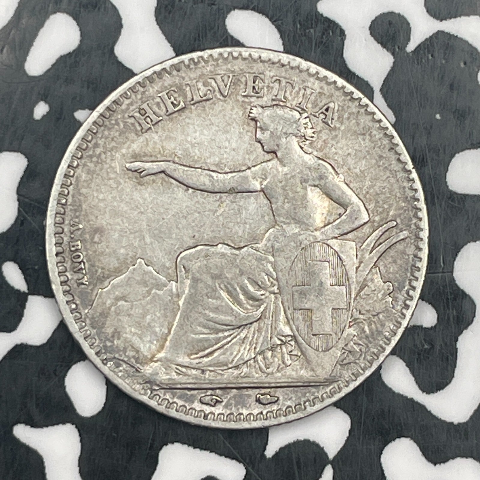 1851-A Switzerland 1 Franc Lot#JM2319 Silver!
