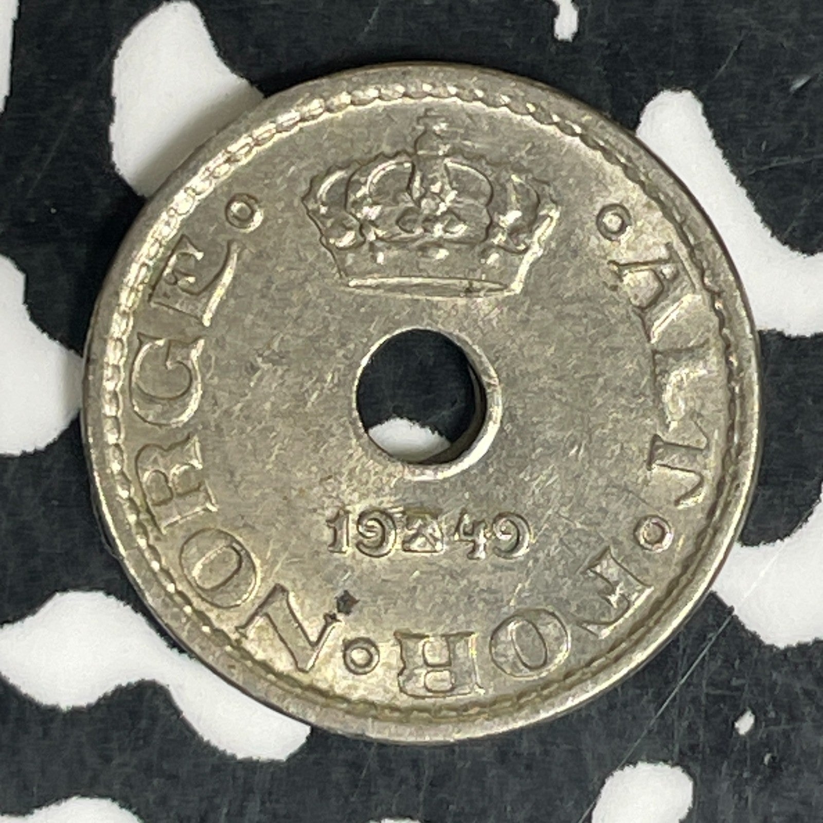 1940 Norway 10 Ore Lot#C6230 High Grade! Beautiful!