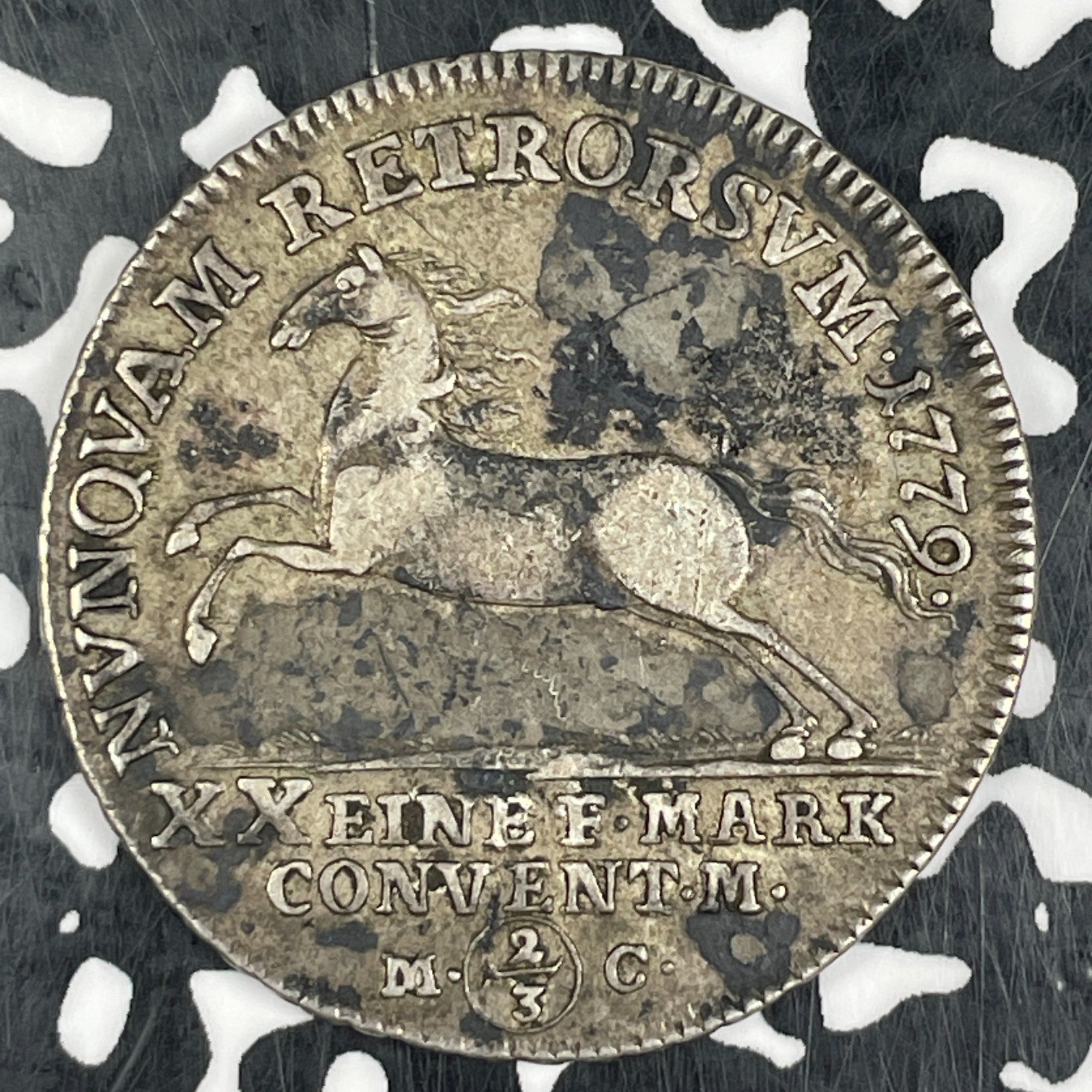 1779-K Germany Brunswick-Wolfenbuttel 2/3 Thaler Lot#JM0674 Silver! KM#983.2