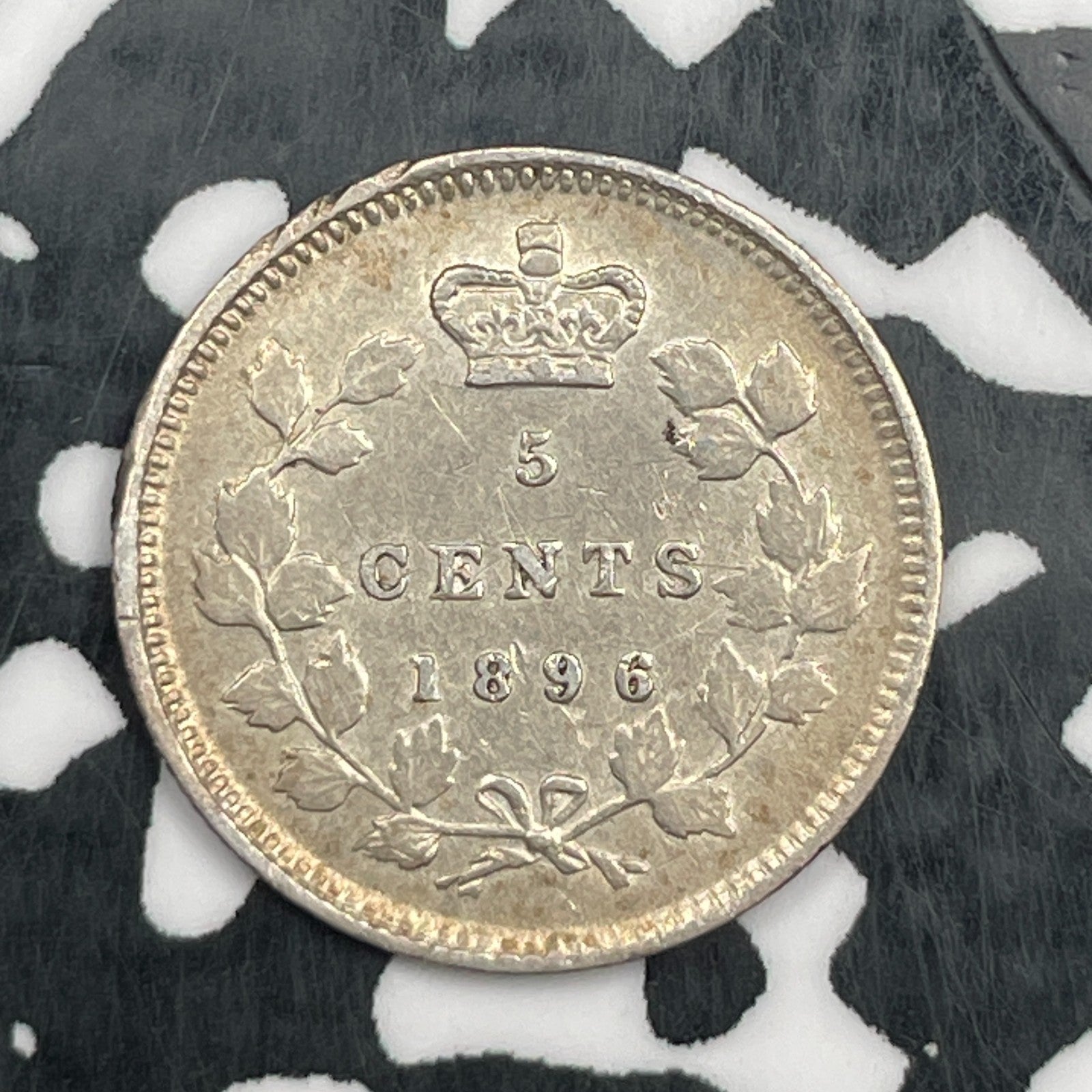 1896 Canada 5 Cents Lot#N1066 Silver!