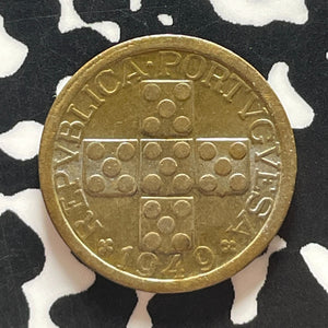 1949 Portugal 10 Centavos Lot#T5727 High Grade! Beautiful!