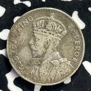 1935 Mauritius 1/4 Rupee Lot#T9458 Silver!