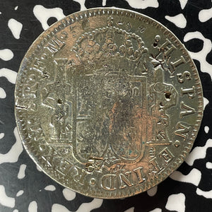 1800-Mo FM Mexico 8 Reales Lot#JM9402 Large Silver! Chop Marks & Polished