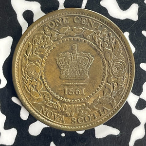 1861 Nova Scotia Large Cent Lot#T8562 Nice!