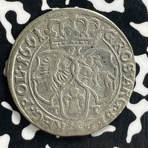 1661-TT Poland 6 Groschen Lot#T7731 Silver!