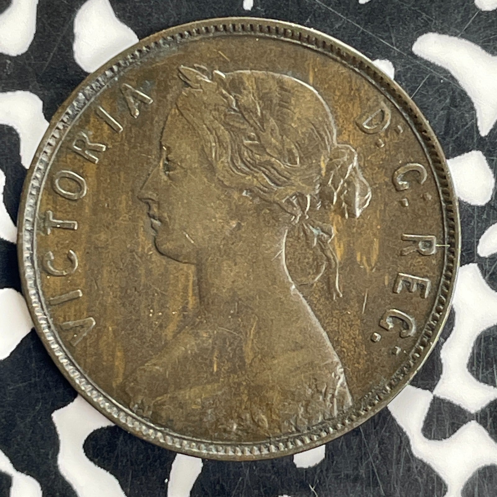 1880 Newfoundland Large Cent Lot#C3771 Nice! Round '0'