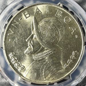 1947 Panama 1 Balboas PCGS MS63 (Many Available) (1 Coin Only) Silver!