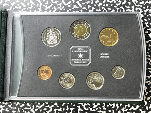 2000 Canada 7x Coin Specimen Set Lot#B2318 With Case & C.O.A.