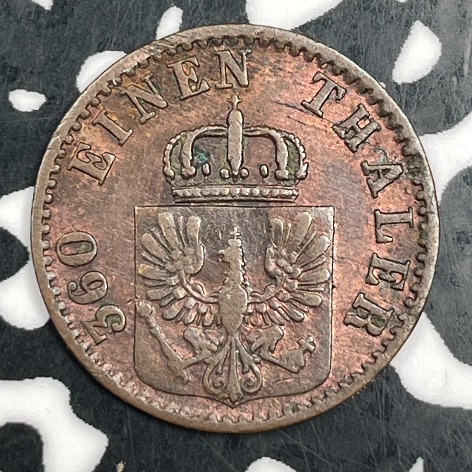 1868-B Germany Prussia 1 Pfennig Lot#F5406