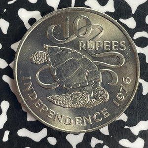 1976 Seychelles 10 Rupees Lot#T8463 High Grade! Beautiful!