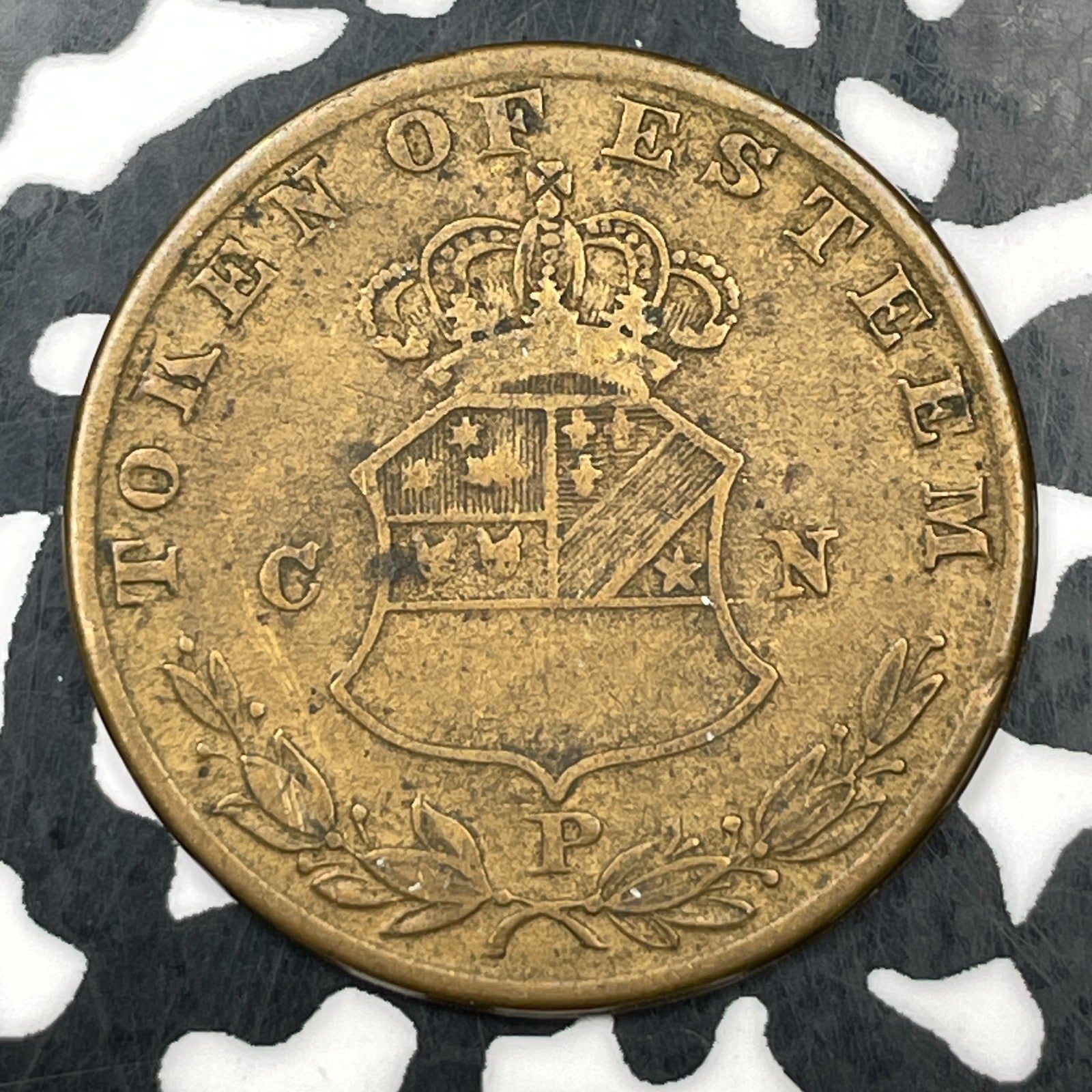 Undated U.S. George Washington Token of Esteem Lot#F5324