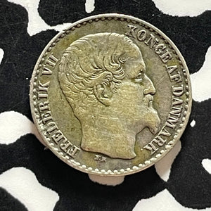 1859 Danish West Indies 3 Cents Lot#T5455 Silver! Nice!