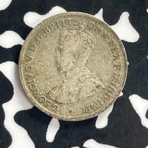 1925 Australia 3 Pence Threepence Lot#C0749 Silver!