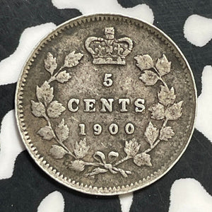 1900 Canada 5 Cents Lot#T1759 Silver! Nice!