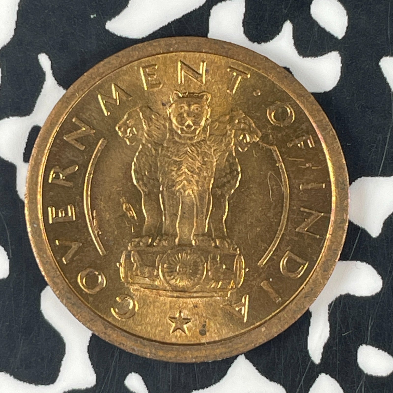 1952 India 1 Pice Lot#F1830 High Grade! Beautiful!