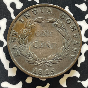 1845 Straits Settlements 1 Cent Lot#T5692