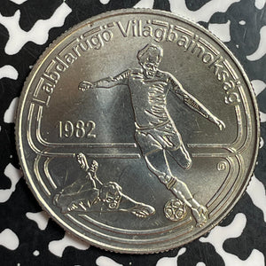 1982 Hungary 100 Forint Lot#T2462 High Grade! Beautiful! World Football Champ.