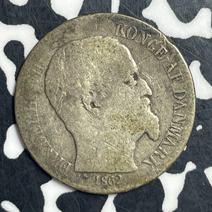 1862 Danish West Indies 10 Cents Lot#T6756 Silver!