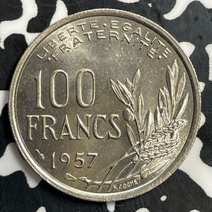 1957 France 100 Francs Lot#T0854 High Grade! Beautiful! KM#919.1