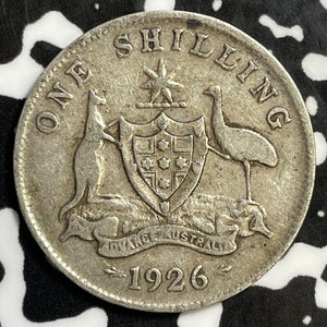 1926 Australia 1 Shilling Lot#E4410 Silver!