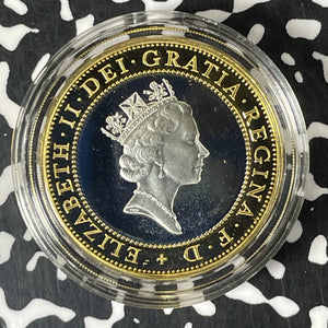 1997 Great Britain £2 Pounds Lot#B2510 Silver! Proof! With Box & C.O.A