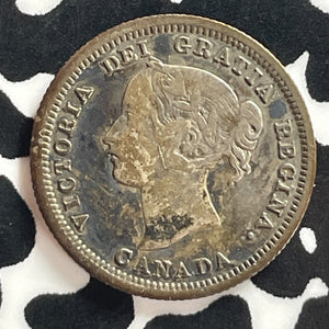 1870 Canada 5 Cents Lot#T7779 Silver!
