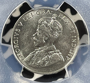 1922 Canada 5 Cents PCGS MS62 Lot#G043 Nice UNC! Near 'S' Variety